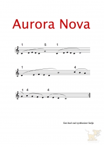 Bladmuziek/sheet music Aurora - Nova